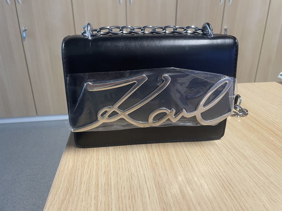 Torebka Karl czarno srebrna