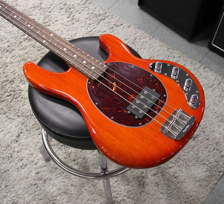 Gitara basowa Music Man StingRay 4 Translucent Orange - nowa / gwarancja