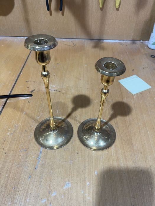 Подсвечники позолота