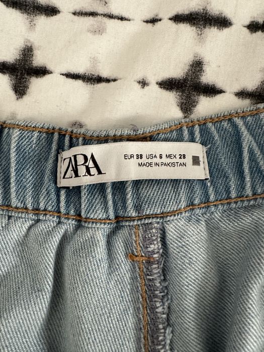 Zara jeans 38 M carrot fit z wysokim stanem