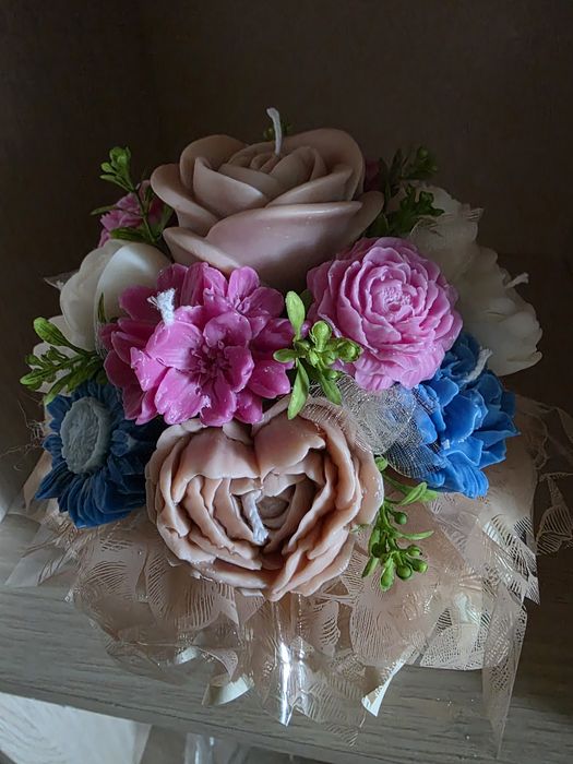Flower box z świec sojowych