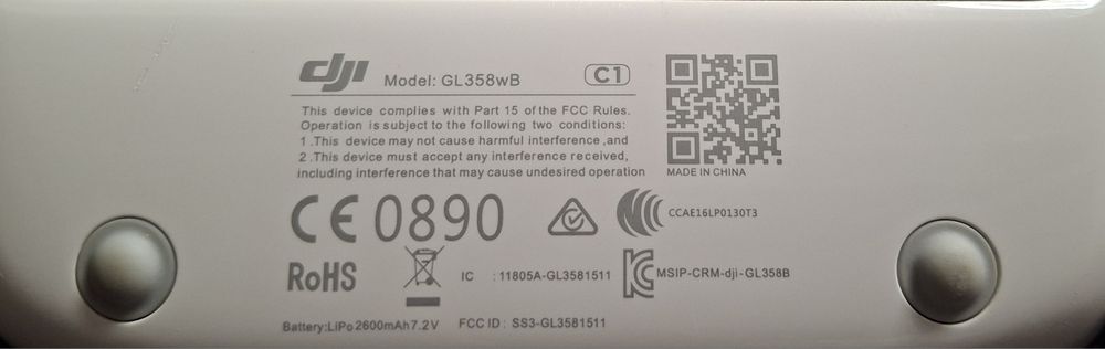 Comando dji sem carregador