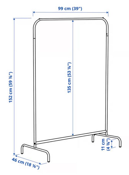 Suporte para cabides