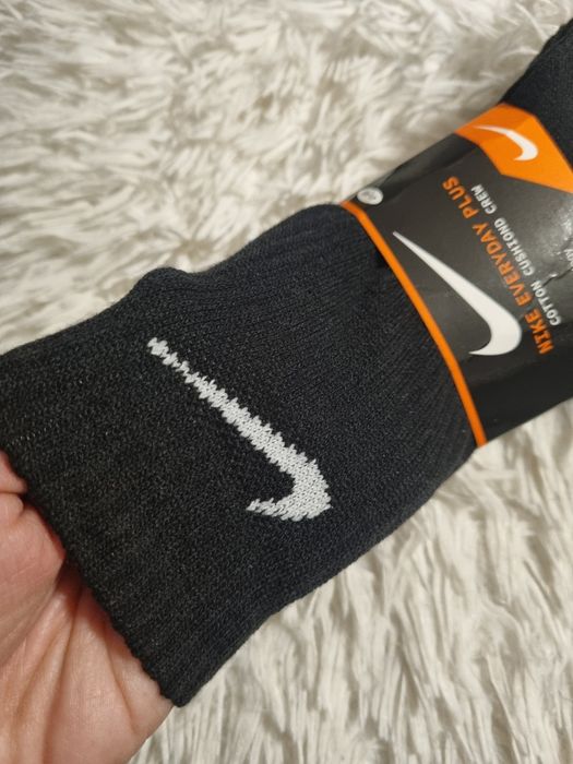 Nike 41 do 46 skarpety czarne długie 3 szt skarpetki męskie