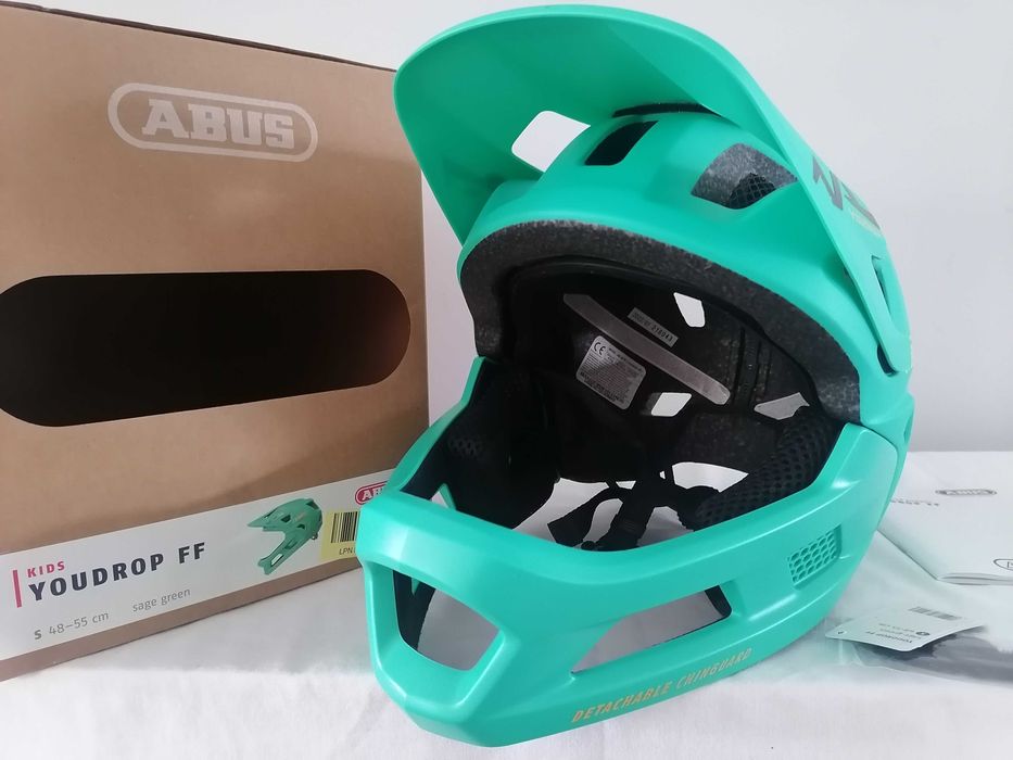 Kask rowerowy fullface Abus Youdrop FF Sage Green S 48-55cm