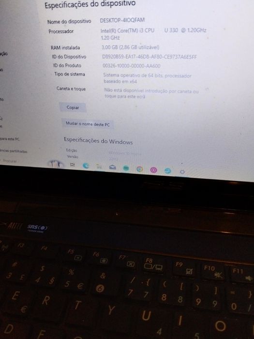 Netbook ASUS 14polgs i3 de CPU