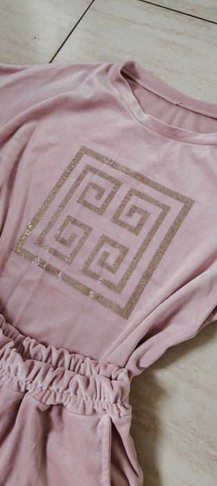 Komplet welurowy damski