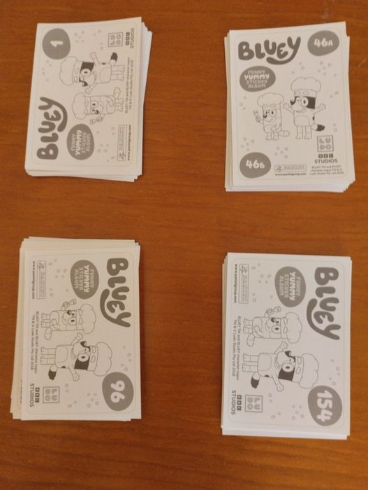 Cromos bluey funny yummy