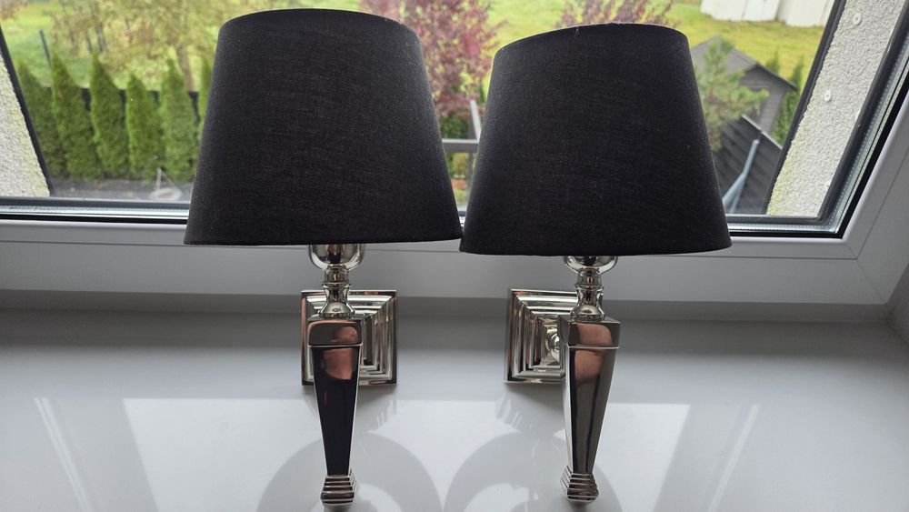 Kinkiet glamour metalowy