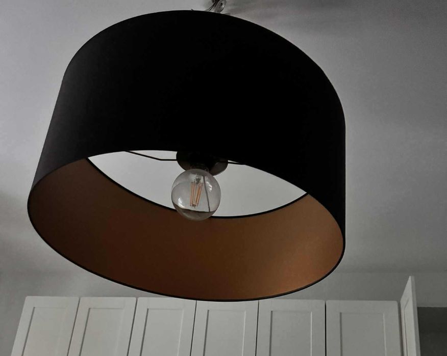 Lampa sufitowa Plafon Drum brazowy