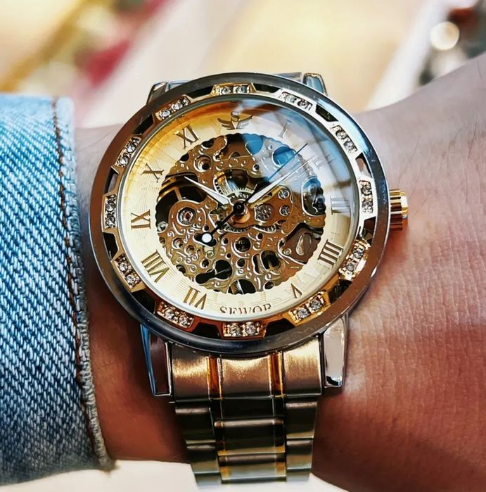 Часы наручные мужские механические двухсторонние высокого класса