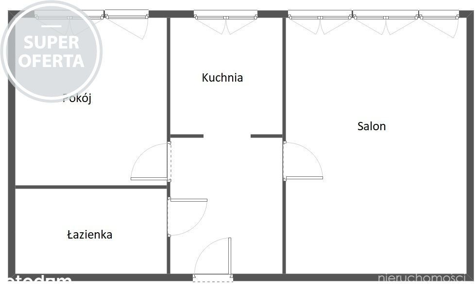 Centrum, 2 pokoje, przy Parku Żeromskiego, Galaxy