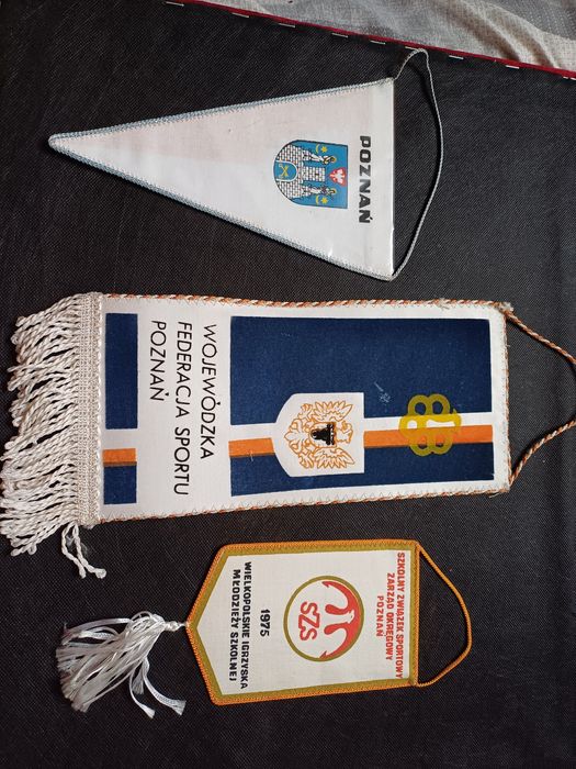 Proporczyki POZNAŃ prl staroć antyk zabytek