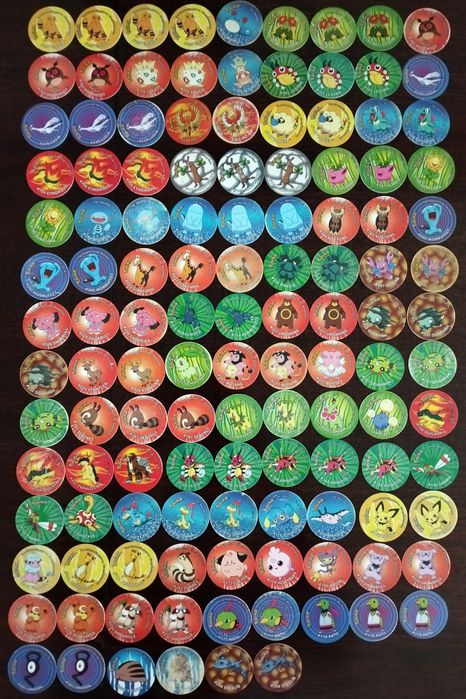 Bundle 143 tazos Pokémon (Matutano)