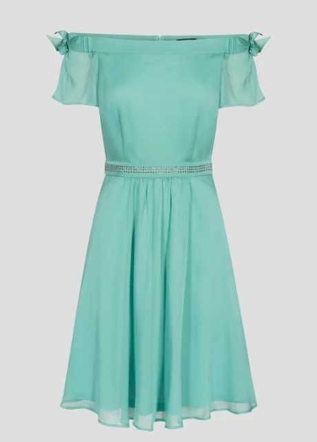 Бірюзова кежуал сукня кльош