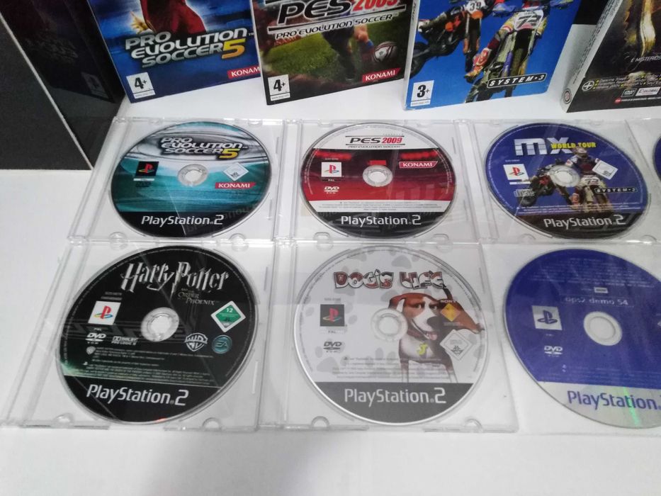 Conjunto Playstation 2 - 5 jogos +3 demos.