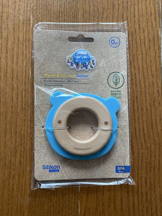 Gryzak drewniano- silikonowy Canpol babies