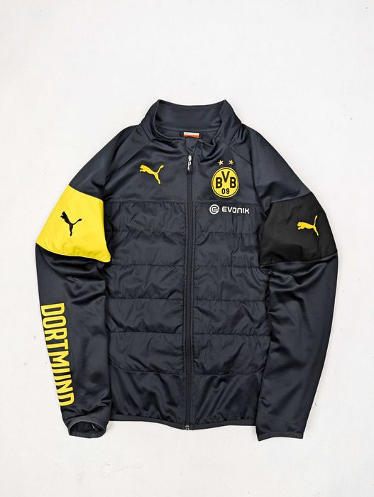 Puma BVB Borussia Dortmund szara bluza piłkarska L
