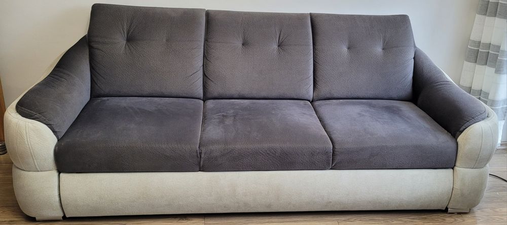 Sofa z funkcją spania + fotel