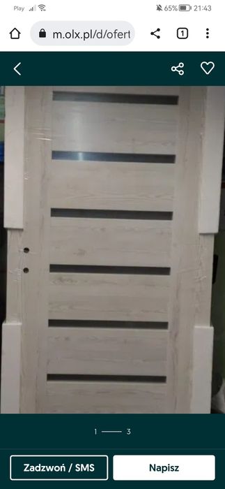 Drzwi porta 70 cm sosna norweska polecam!