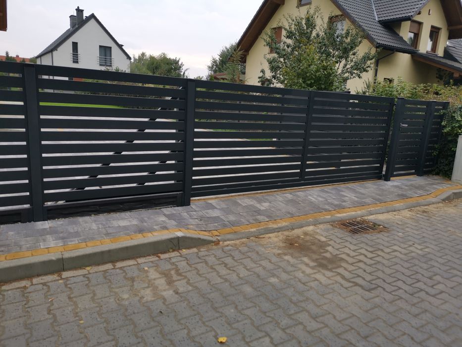 OGRODZENIA Panelowe Nowoczesne Bramy Furtki Produkcja + Montaż