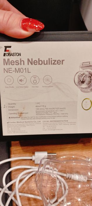 Inhalator nebulizator przenośny mesh katarek nebucare