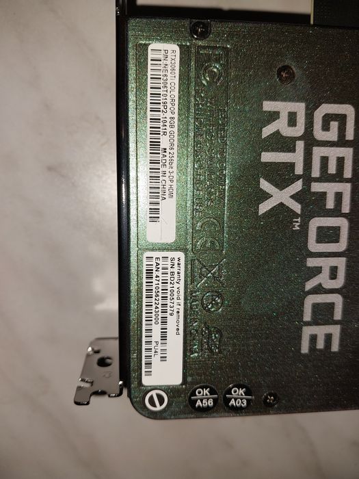 Відеокарта Palit RTX 3060Ti 8Gb ColorPOP LHR
