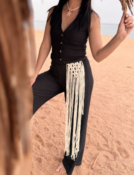 Пояс макраме, припинда