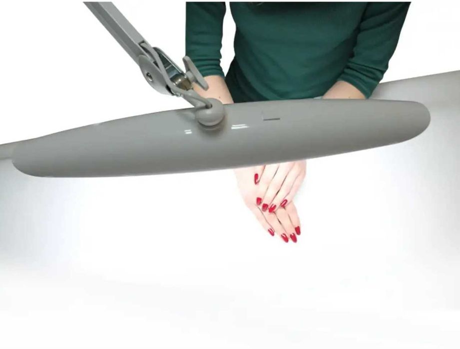 Лампа на струбцині для манікюру настільна безтіньова