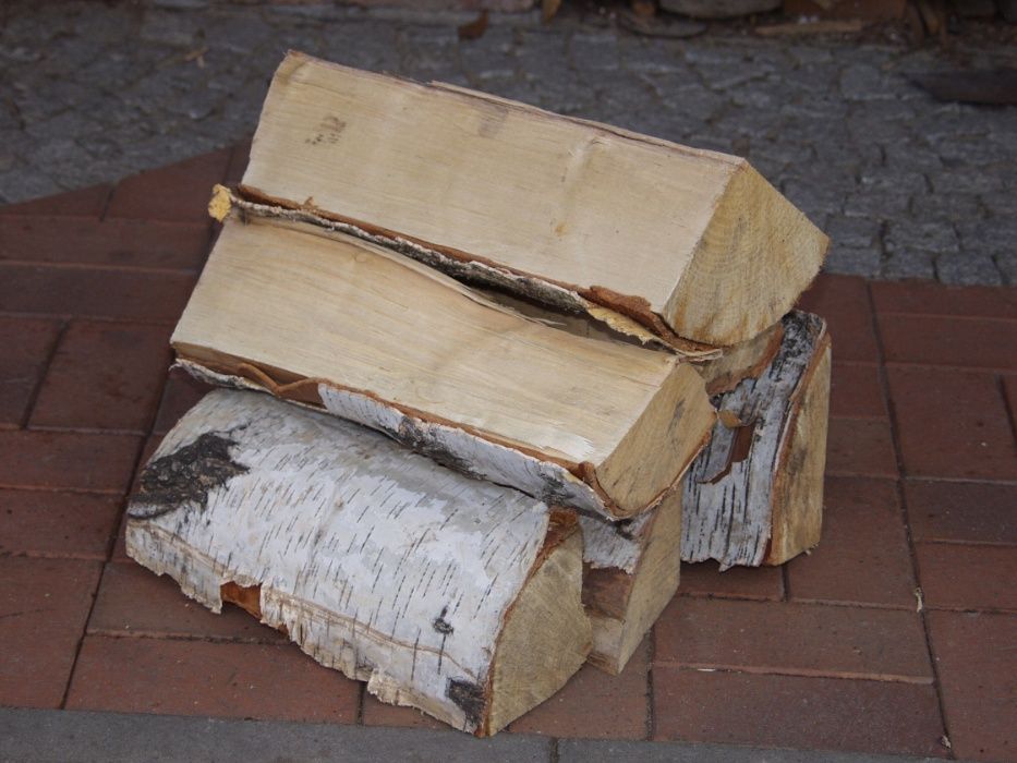 Drewno kominkowe BRZOZA opałowe drzewo do kominka układane