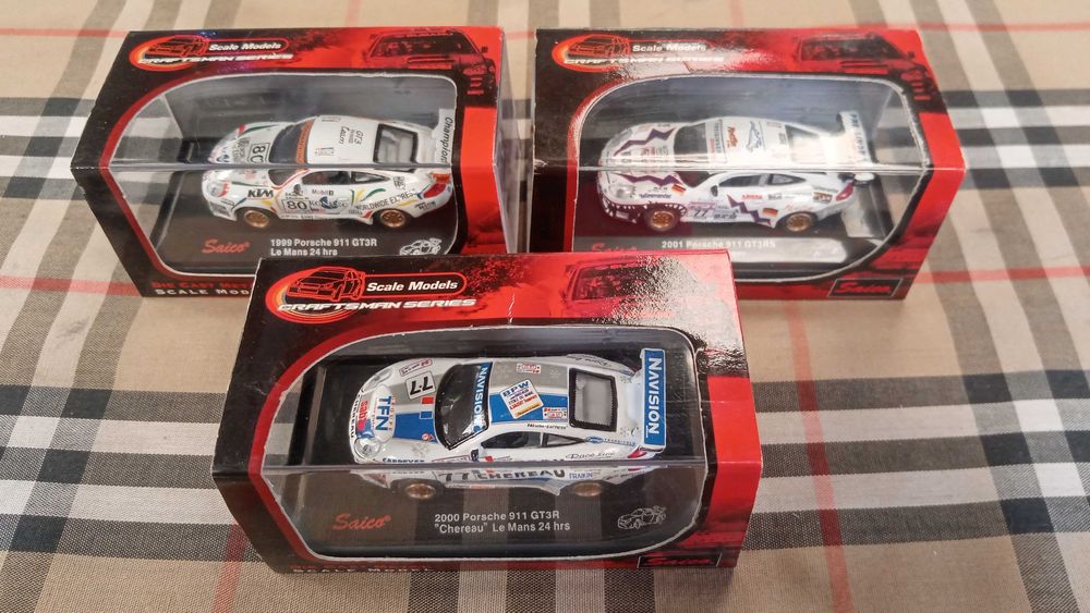 3x 1/72 Porsche 911 GT3 Le Mans - Saico