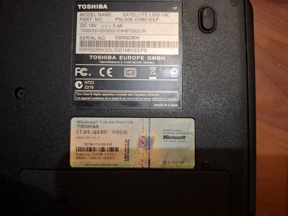 Computador toshiba