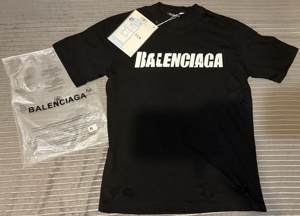 T-shirt Balenciaga destroyed tee viperr 9mice kai angel