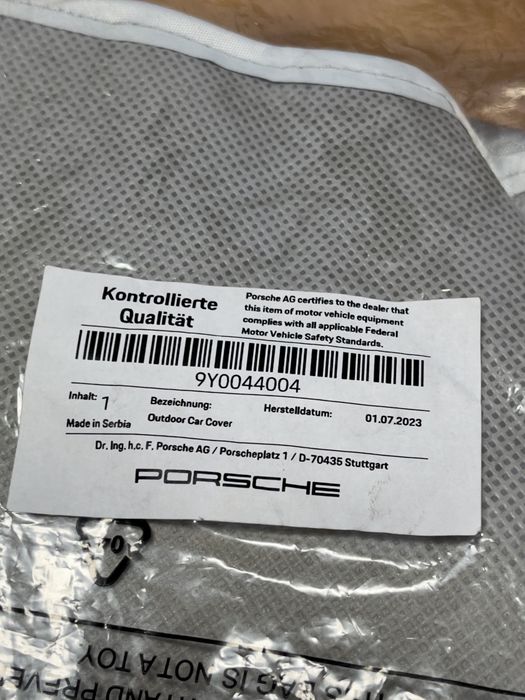 Capa de proteção exterior Cayenne (E3)