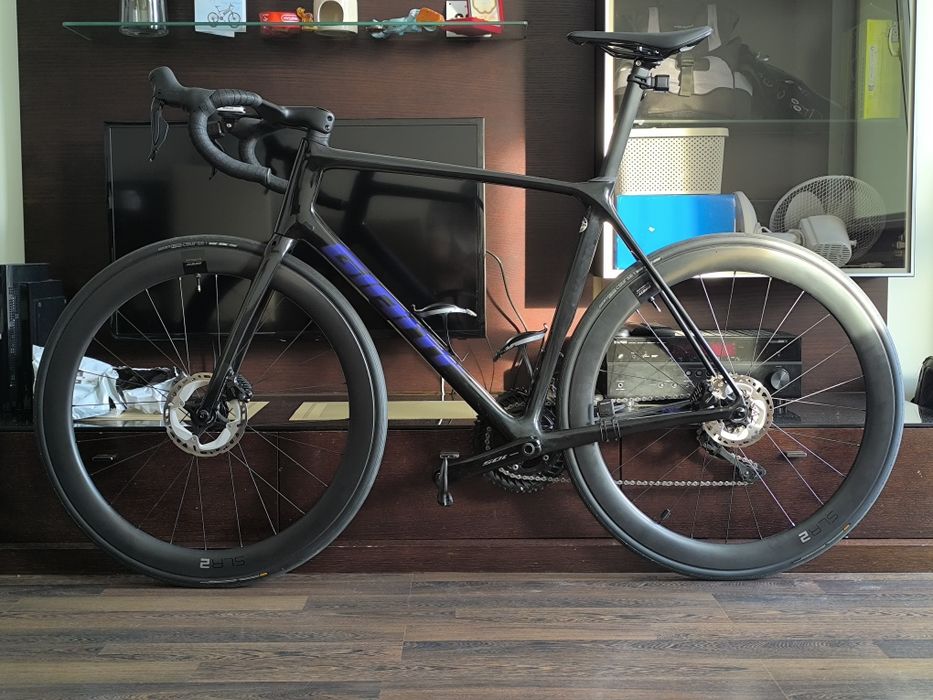 Rozmiar L Di2 karbon rama  Giant tcr advance1  Shimano 105   i koła karbon giant slr 2