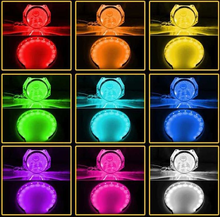 Светодиодная led подсветка в линзы Глазки дьявола