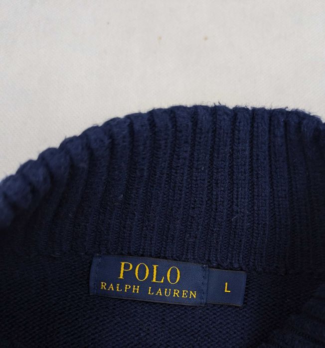 Polo Ralph Lauren niebieski sweter halfzip L