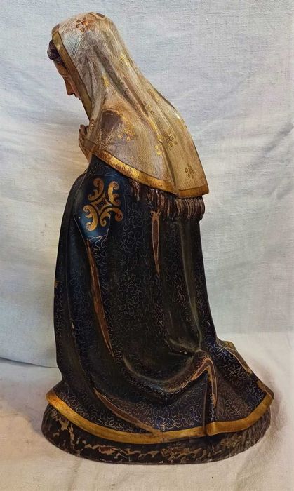 Figura Maria Madeira Policromada