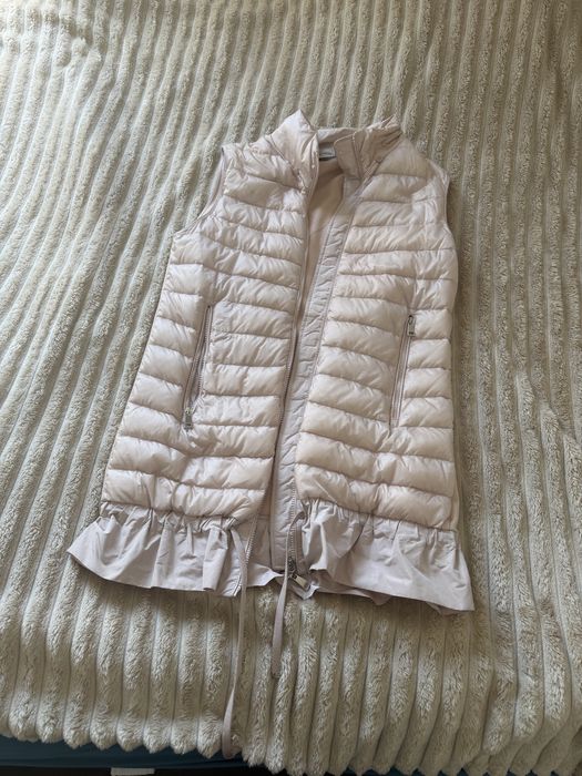 Moncler pudrowo różowa kamizelka bezrękawnik