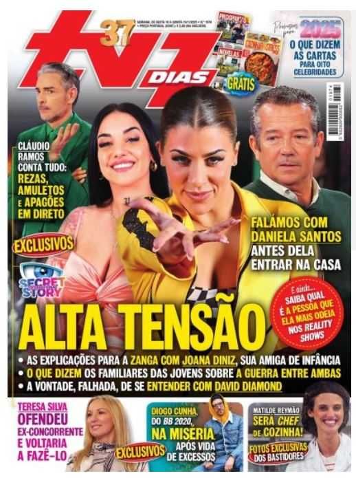 4 revistas  TV 7 Dias conservadas