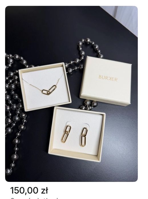 Zestaw kolczyki i naszyjnik Burker Tiffany