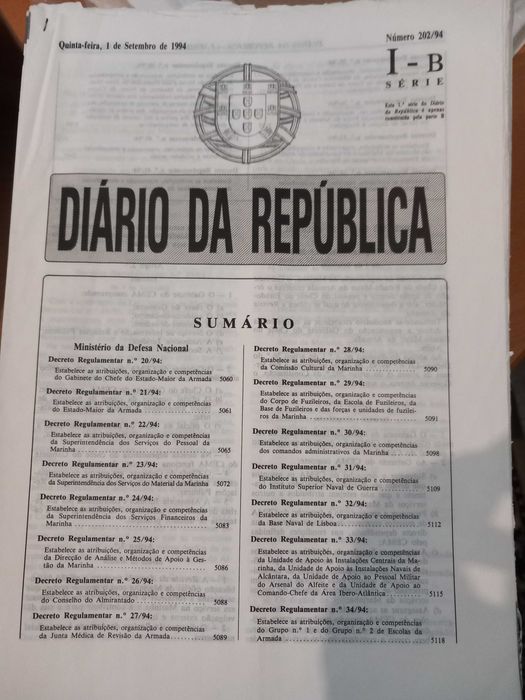 Diários da República 13 anos (1989 a 2002)