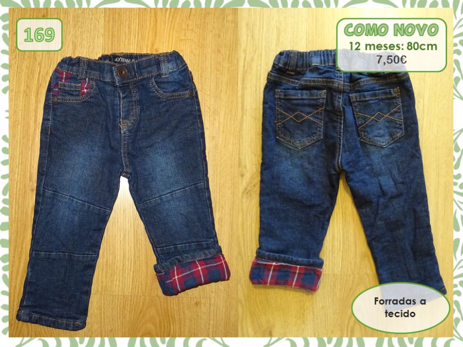 Calças e conjuntos, 9-12 meses (oferta portes)