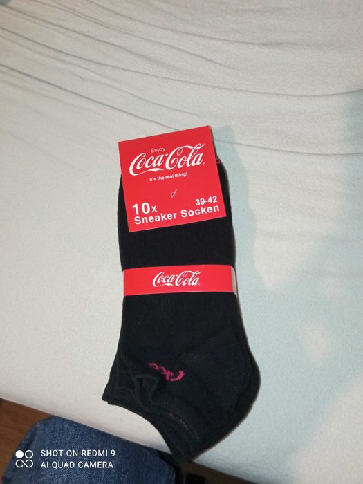 Skarpetki Coca Cola 10 par,stopki  39-42