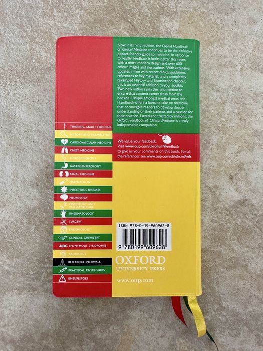 Livro Oxford Handbook of Clinical Medicine (9ª Edição em Inglês)