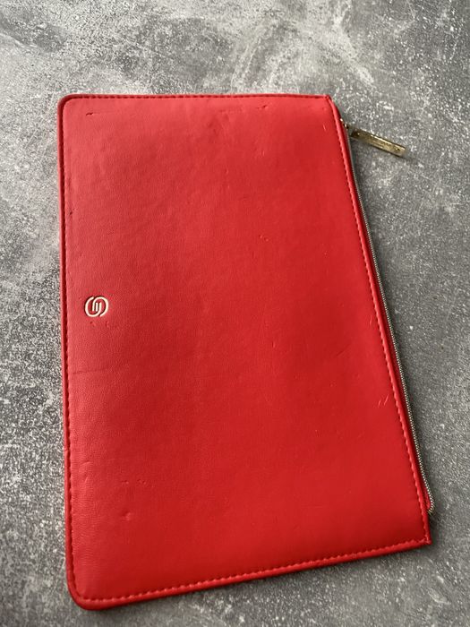 kopertówka kosmetyczka etui czerwona koralowa Elie Saab