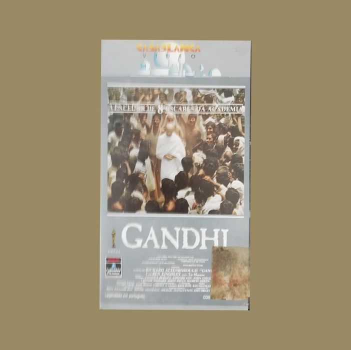 Filme "Gandhi" em formato VHS original, 1982
