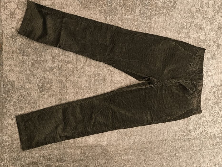 Calças de veludo verdes Adolfo Dominguez 42