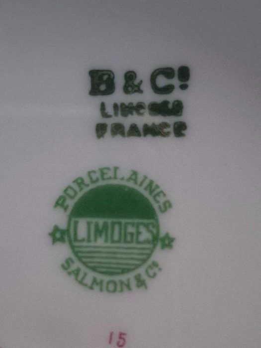 Антикварні тарілки Limoges Bernardaud B&C France, початок XX століття
