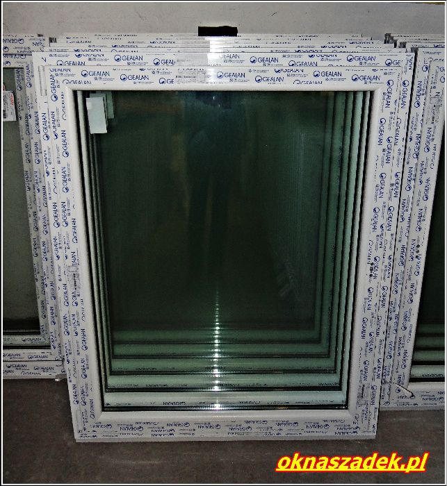 Wysyłka cała Polska! Okno PCV 1165 x 1435 R+U jednoskrzydłowe Okna SZADEK TANIO I OD RĘKI !